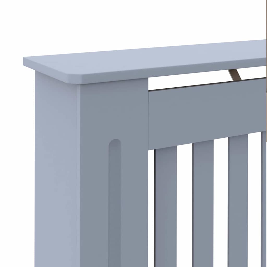 Heizkörperabdeckung 2 pcs Grau 172 x 19 x 81,5 cm Holzwerkstoff