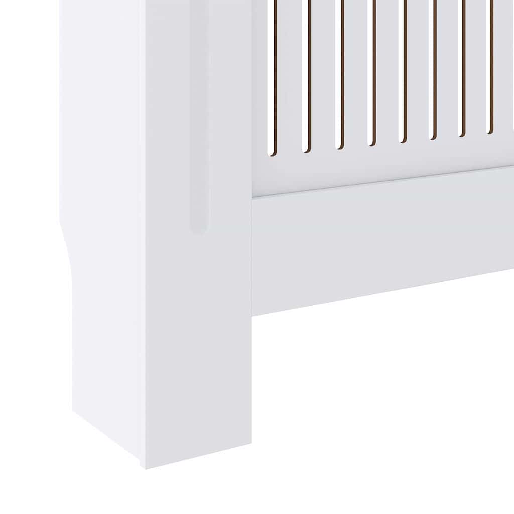 Heizkörperabdeckung 2 pcs Weiß 205 x 20,5 x 81,5 cm