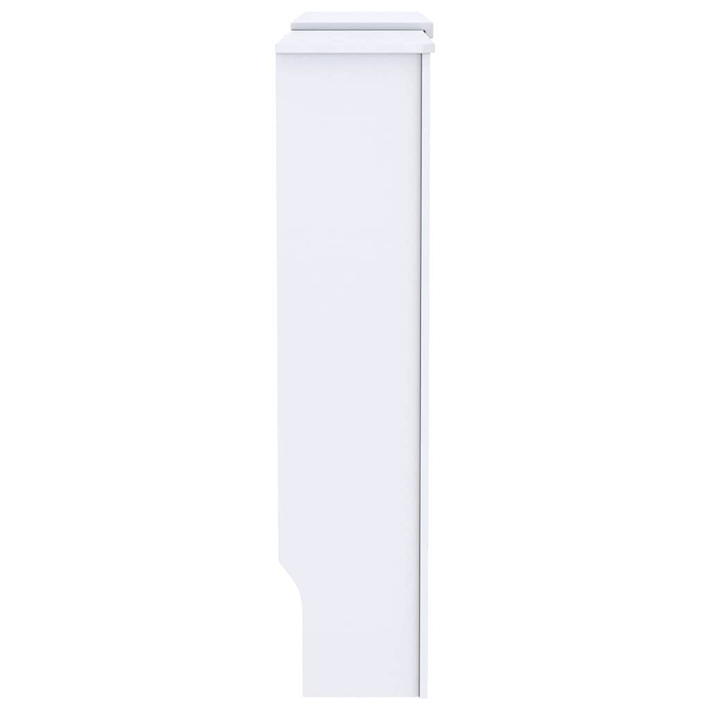 Heizkörperabdeckung 2 pcs Weiß 205 x 20,5 x 81,5 cm