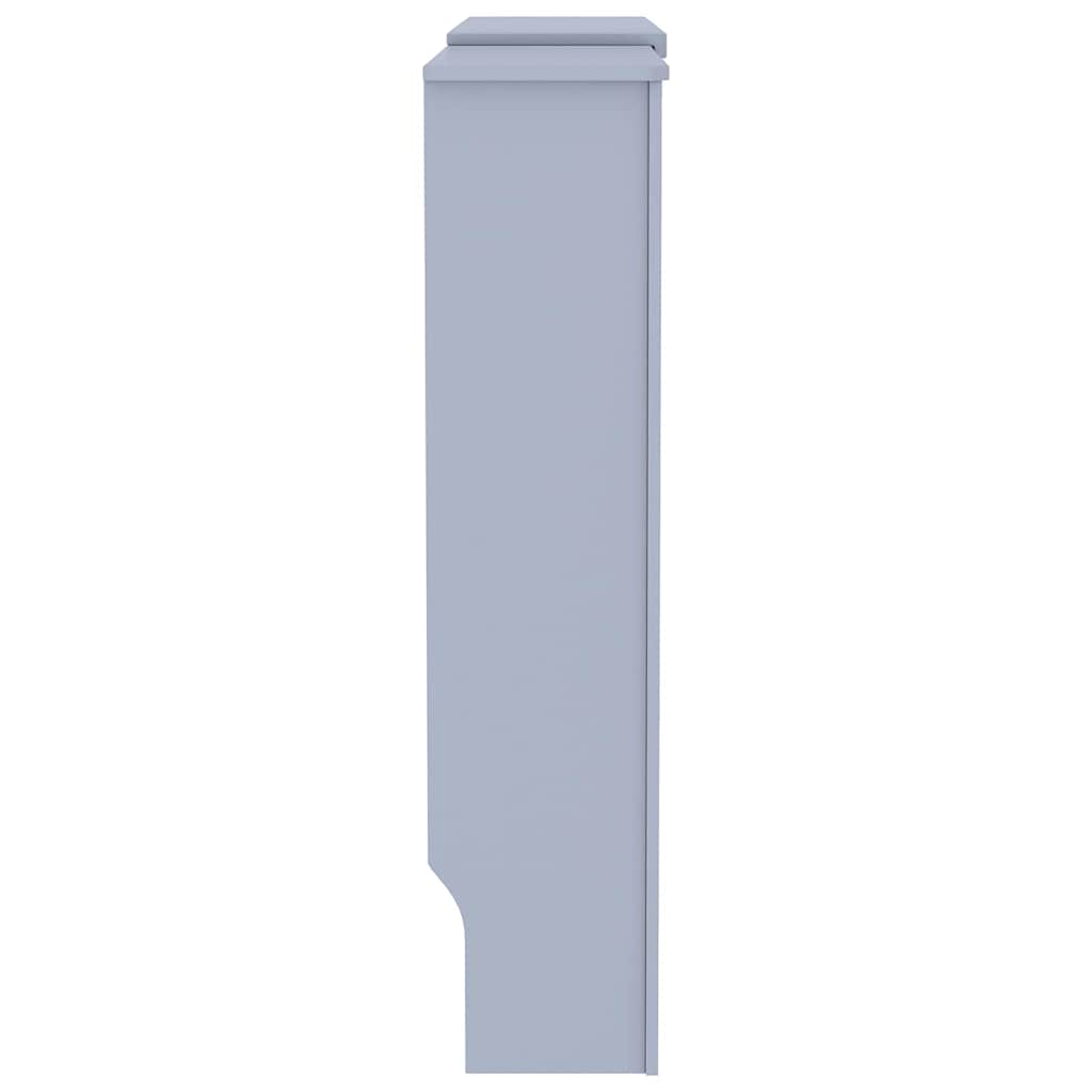 Heizkörperabdeckung 2 pcs Grau 205 x 20,5 x 81,5 cm