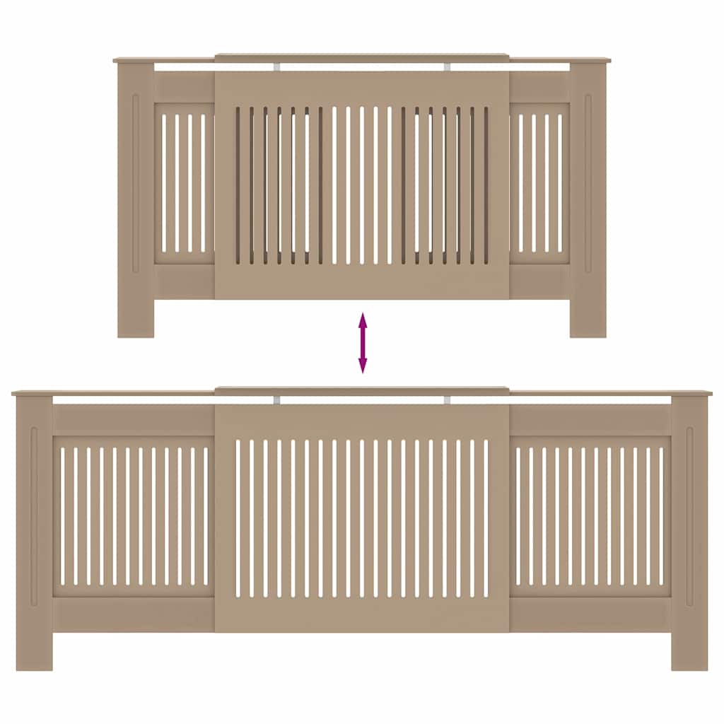 Heizkörperabdeckung 2 pcs Sonoma-Eiche 205 x 20,5 x 81,5 cm