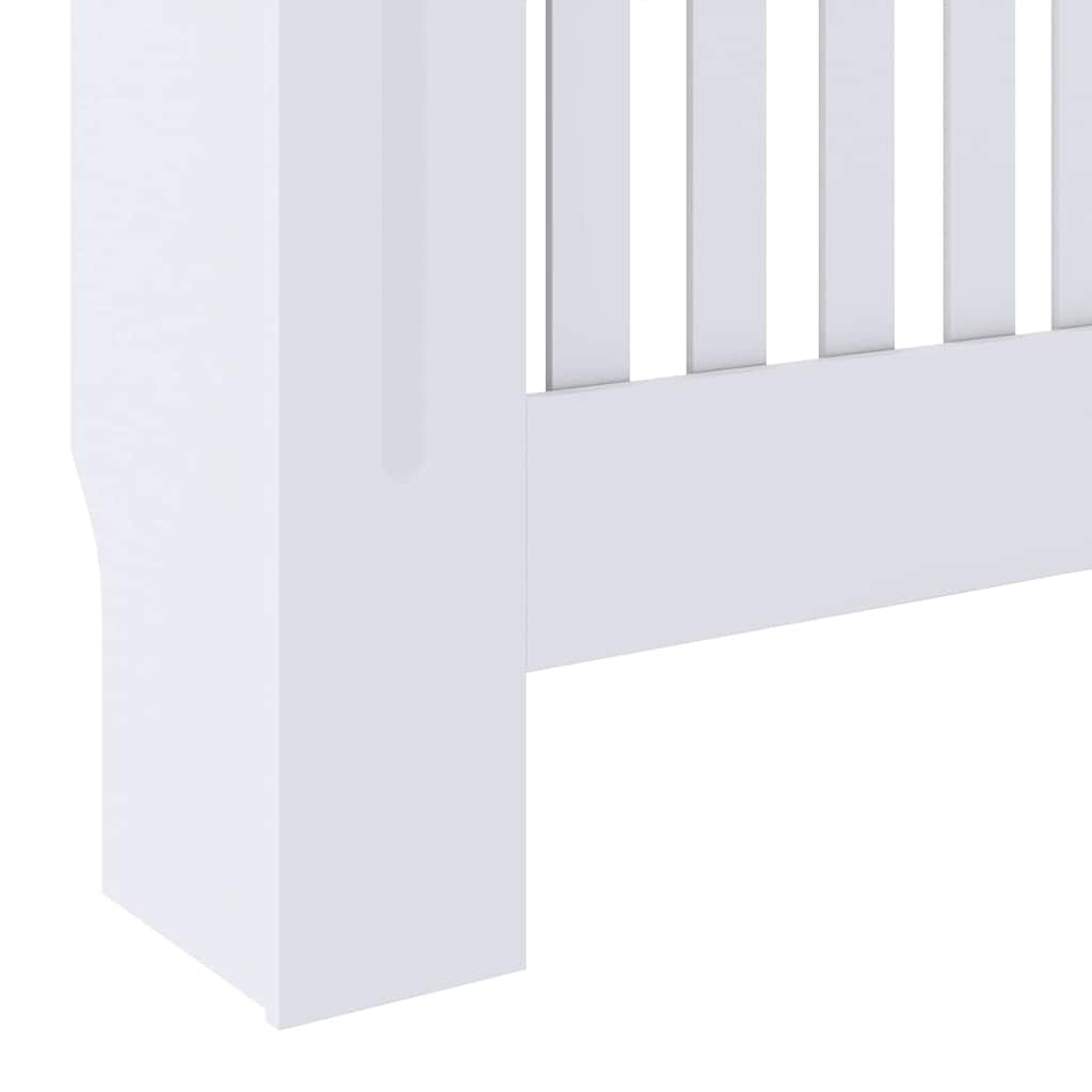Heizkörperabdeckung 2 pcs Weiß 78 x 19 x 81,5 cm Holzwerkstoff