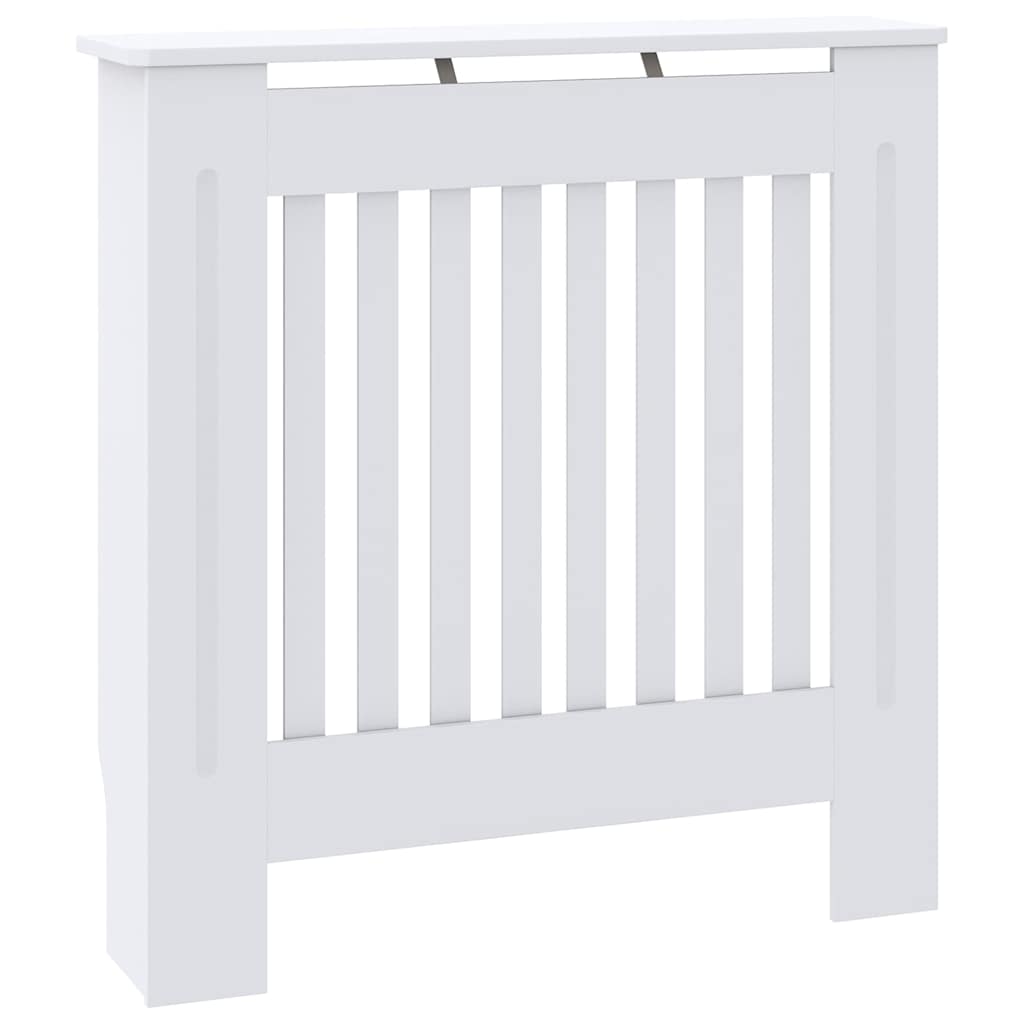 Heizkörperabdeckung 2 pcs Weiß 78 x 19 x 81,5 cm Holzwerkstoff