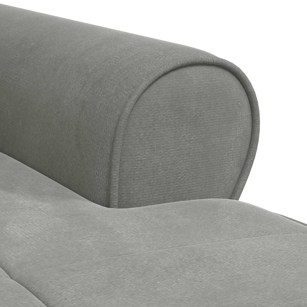 Lounge-Liege mit Kissen Hellgrau 91 x 157 x 91 cm Samt