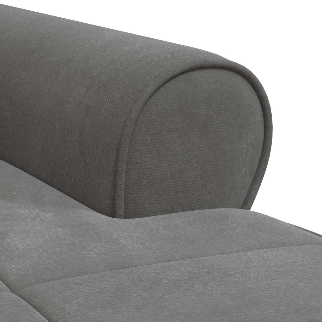 Lounge-Liege mit Kissen Dunkelgrau 91 x 157 x 91 cm Samt