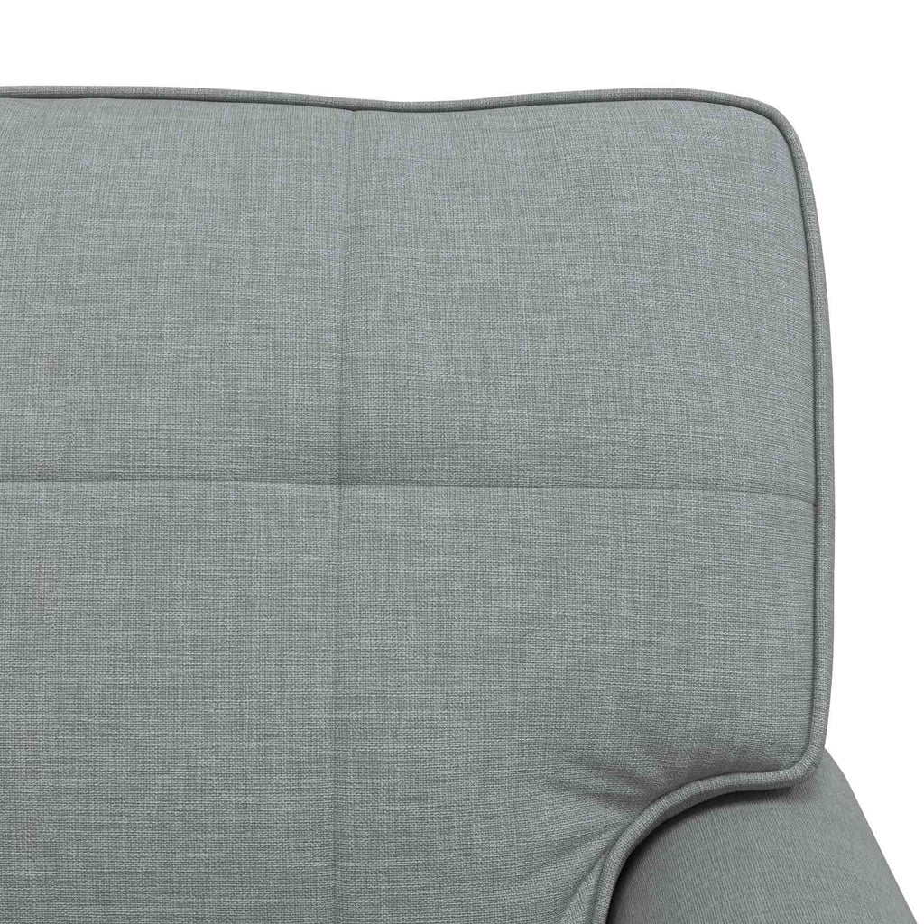 Lounge-Liege mit Kissen Hellgrau 91 x 157 x 91 cm Stoff