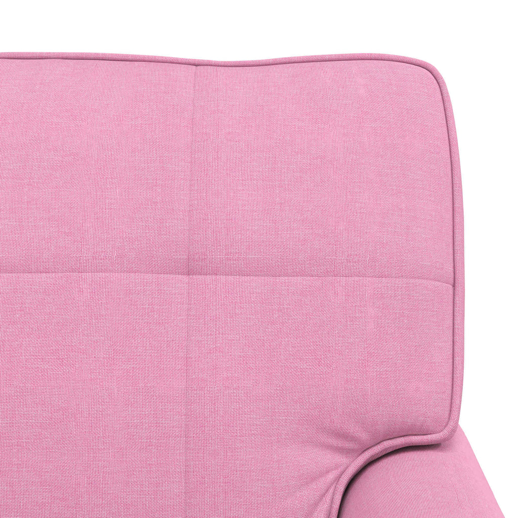 Lounge-Liege mit Kissen Rosa 91 x 157 x 91 cm Stoff