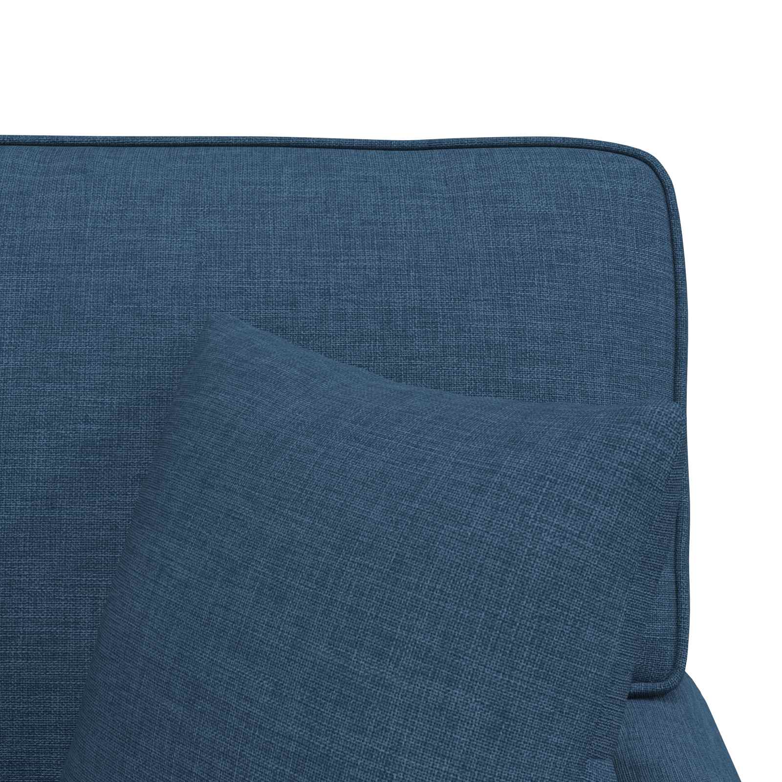 Chaise Lounge mit Rock mit Kissen mit Kissen 3 pcs Blau Stoff
