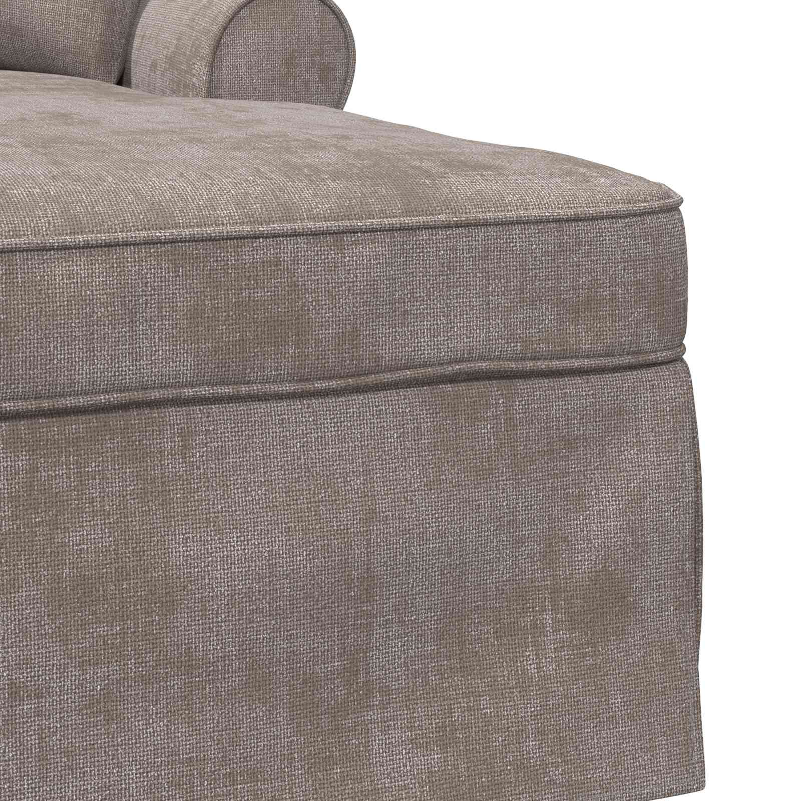 Chaise Lounge mit Rock mit Kissen Sand 157 x 91 x 91 cm ARES