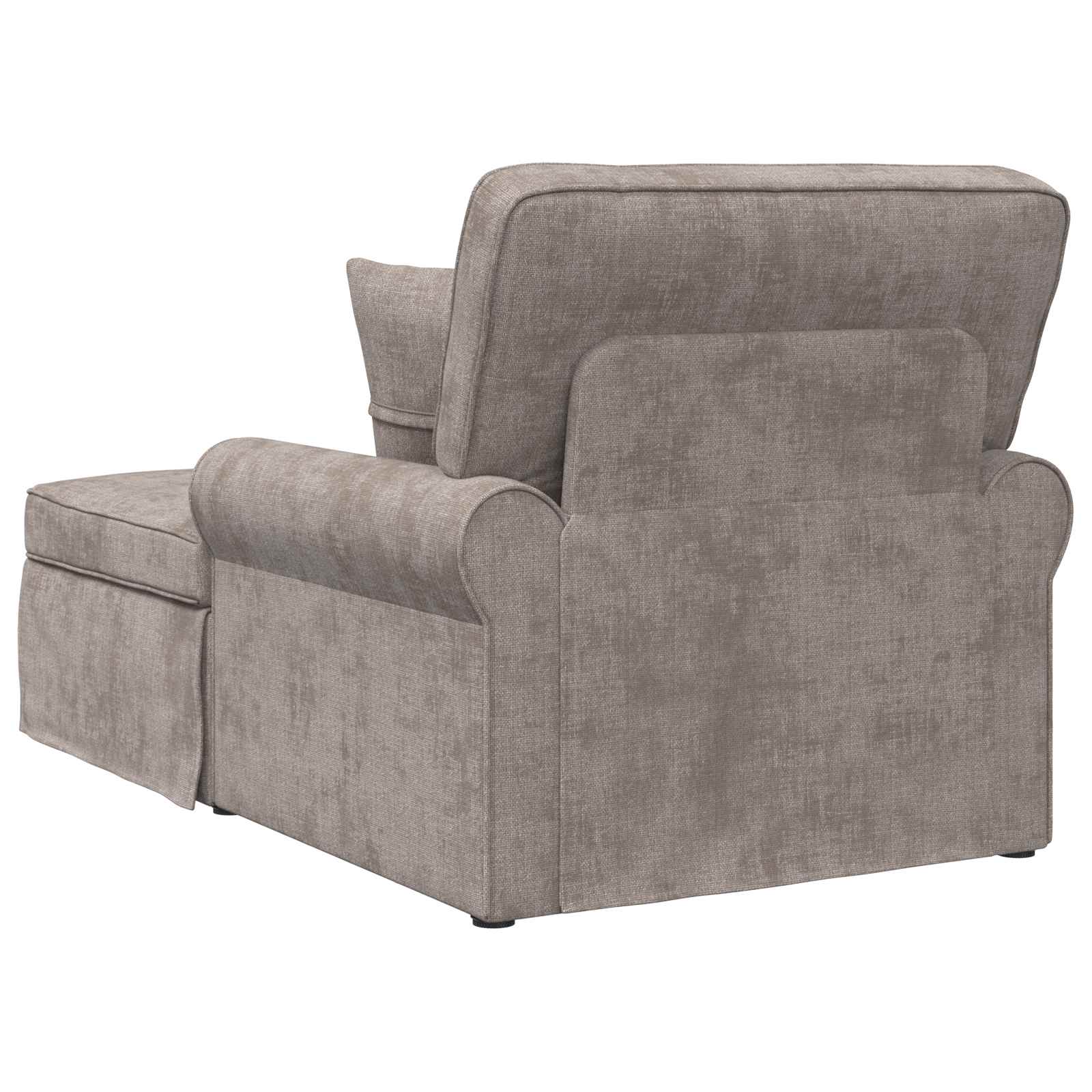 Chaise Lounge mit Rock mit Kissen Sand 157 x 91 x 91 cm ARES