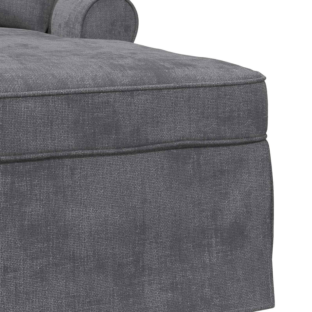 Chaise Lounge mit Rock Dunkelgrau 157 x 91 x 91 cm ARES