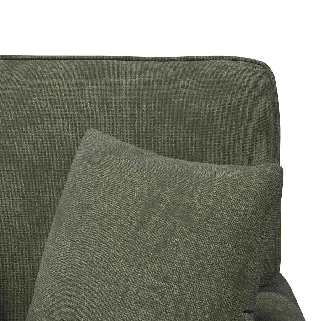 Chaise Lounge mit Rock mit Kissen Grün 157 x 91 x 91 cm ARES