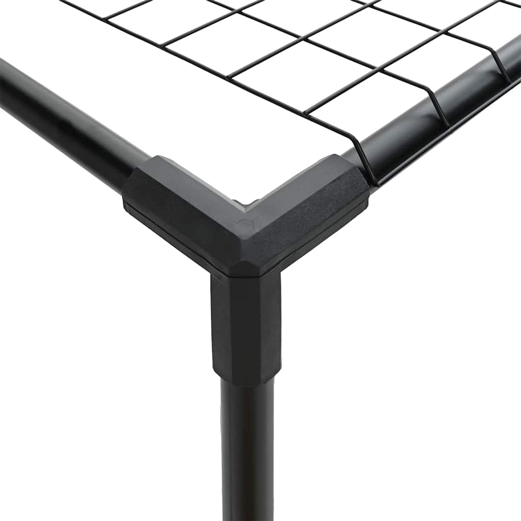3-stöckiger Pflanzenständer Schwarz 100 x 32 x 102 cm Stahl