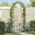 Gartenbogen mit Schloss Schwarz 102 x 50 x 218 cm