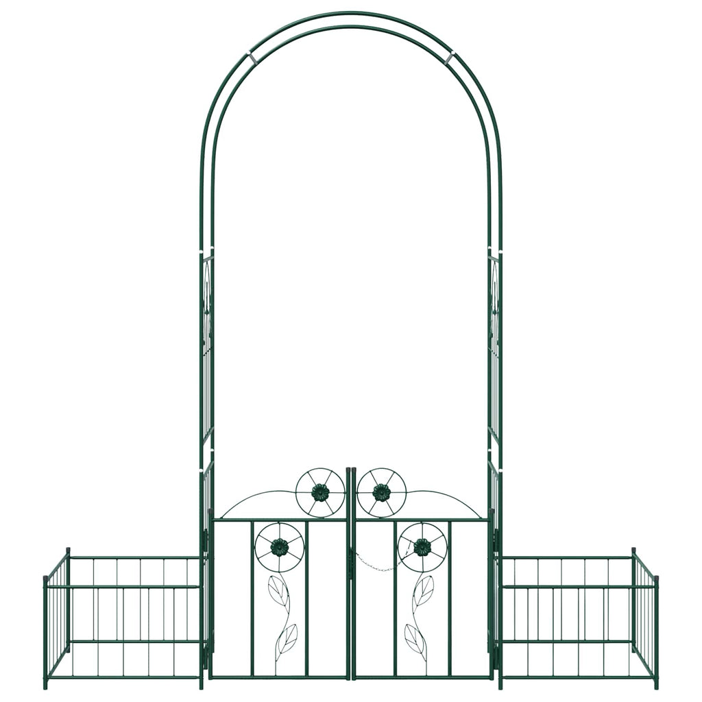 Gartenbogen mit Schloss Grün 203 x 50 x 218 cm
