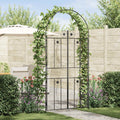 Gartenbogen Uni Schwarz 115 x 37 x 226 cm