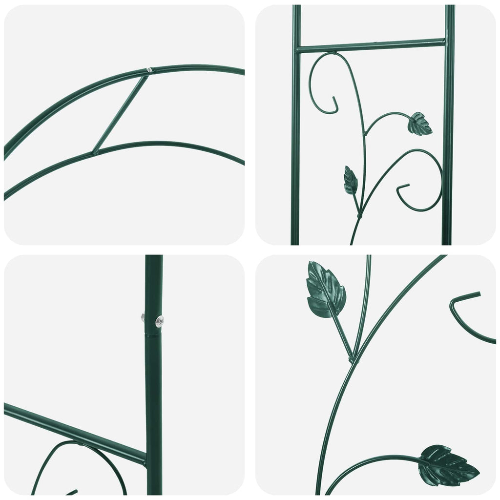 Gartenbogen Floral Grün 115 x 37 x 231 cm