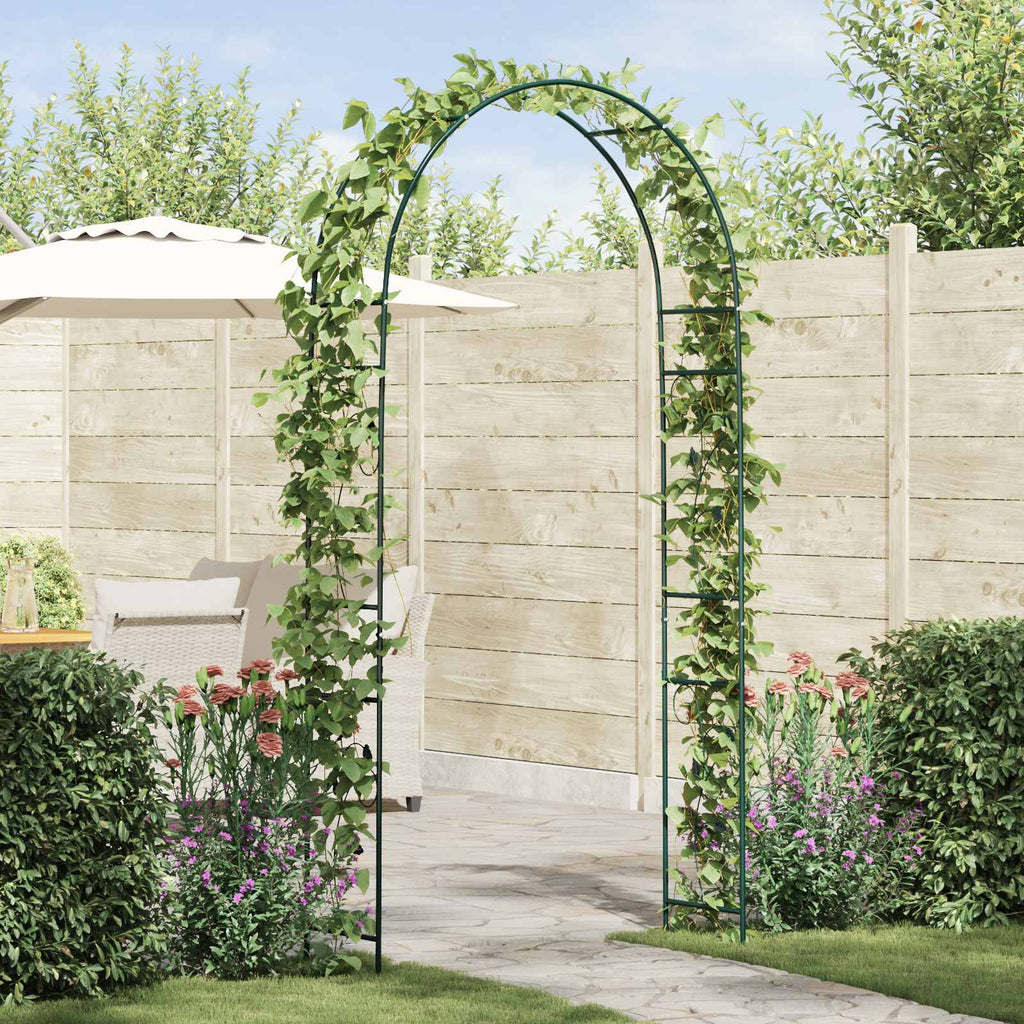 Gartenbogen Floral Grün 115 x 37 x 231 cm