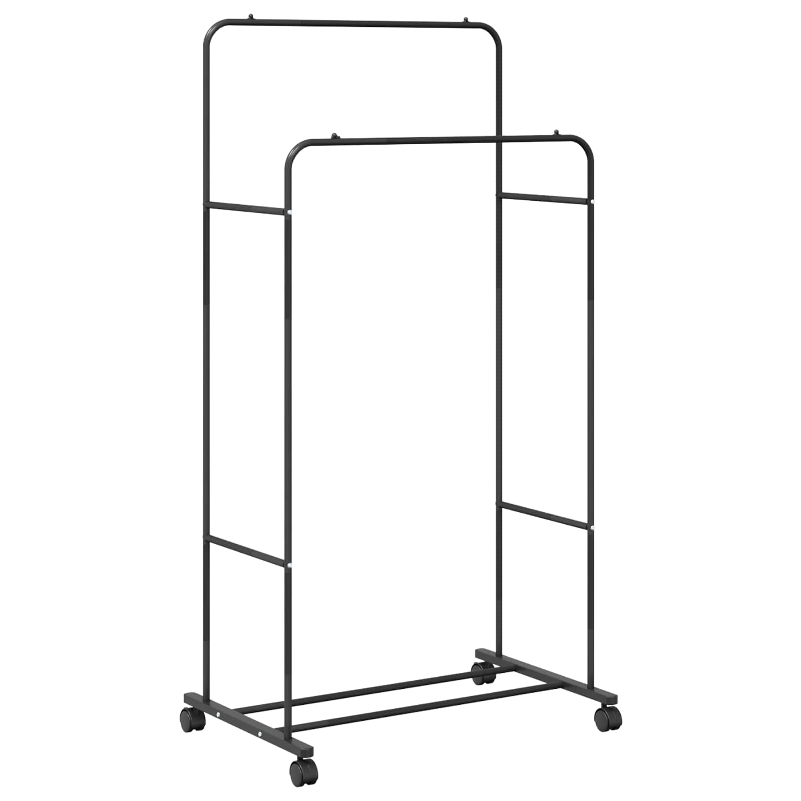 Kleiderständer Uni Schwarz 80 x 53 x 156 cm