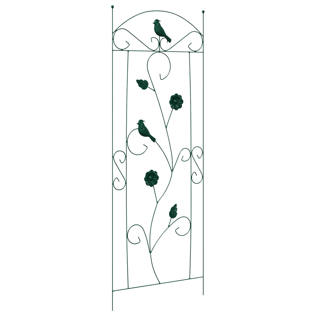 Gartenzaun 3 pcs Grün 110 x 40 cm Stahl
