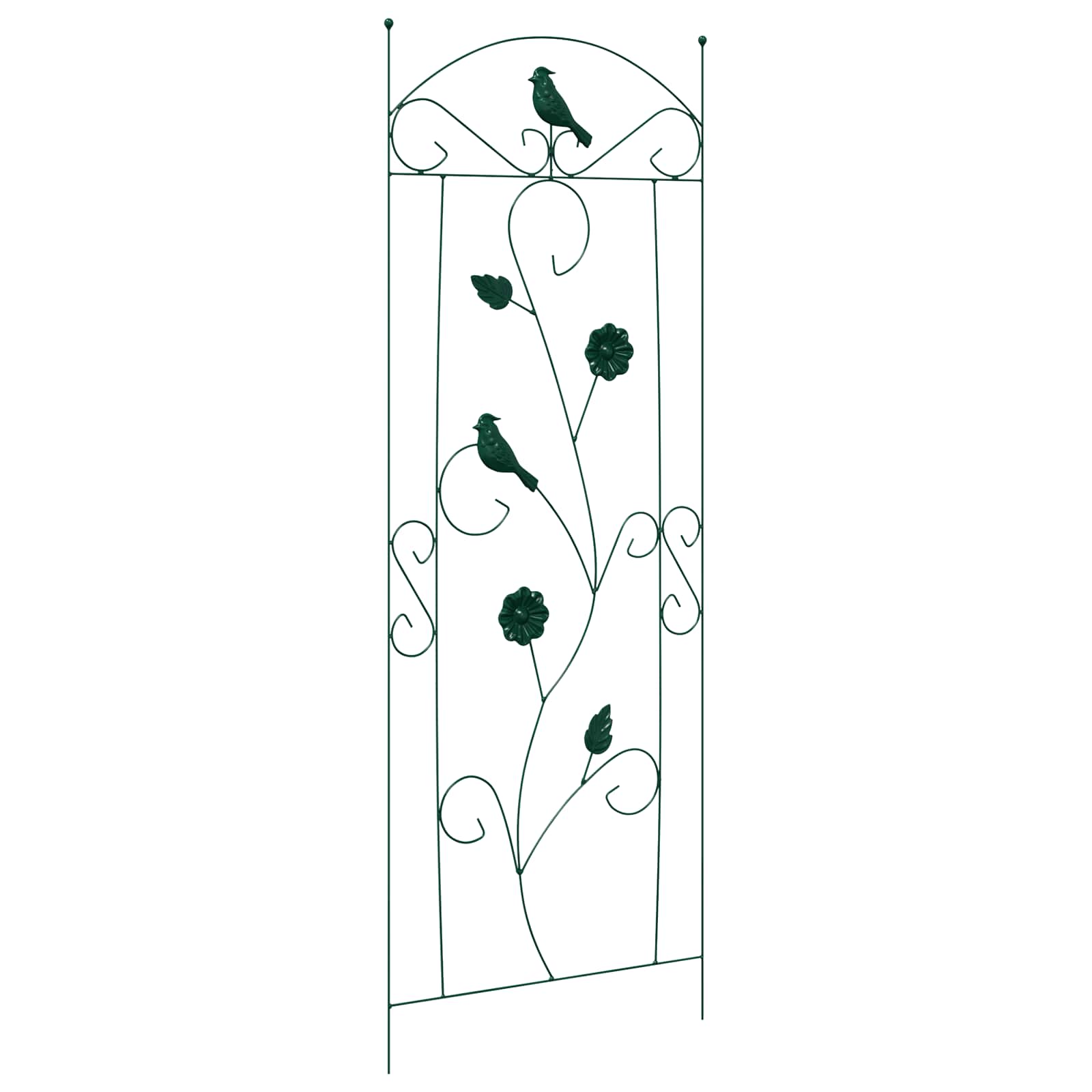 Gartenzaun 3 pcs Grün 110 x 40 cm Stahl