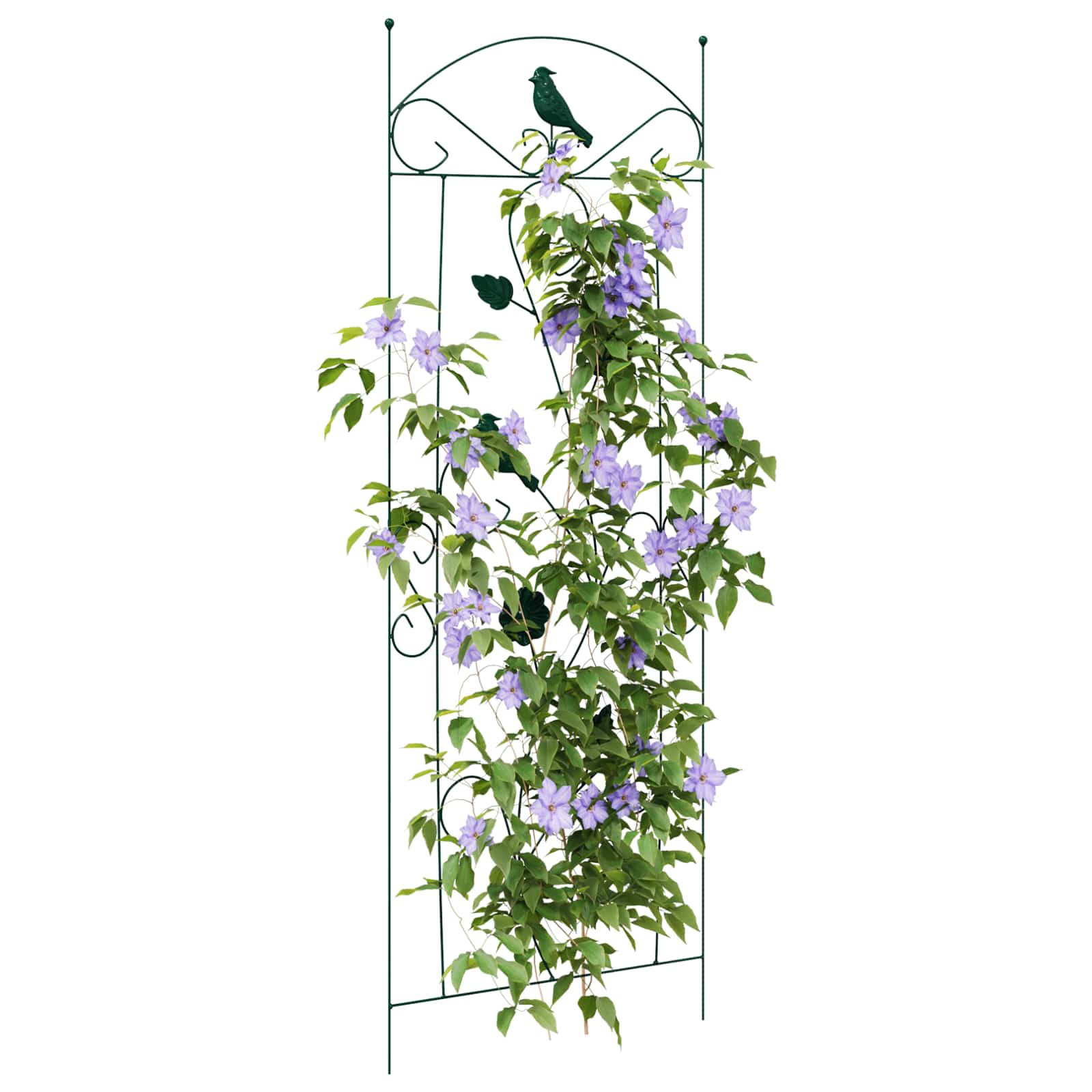 Gartenzaun 3 pcs Grün 110 x 40 cm Stahl