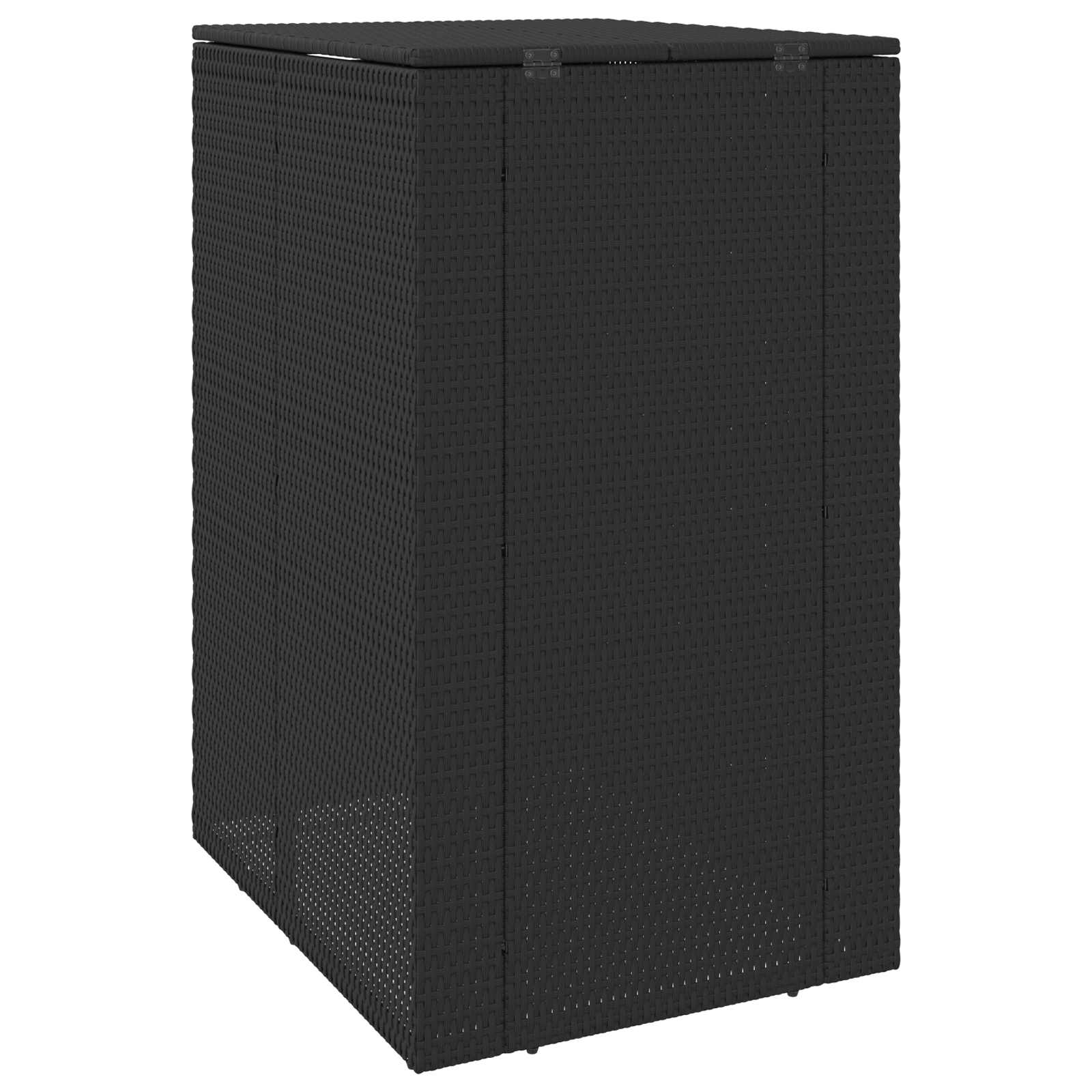 Mülltonnenbox Schwarz 65 x 80 x 115 cm Polyethylen