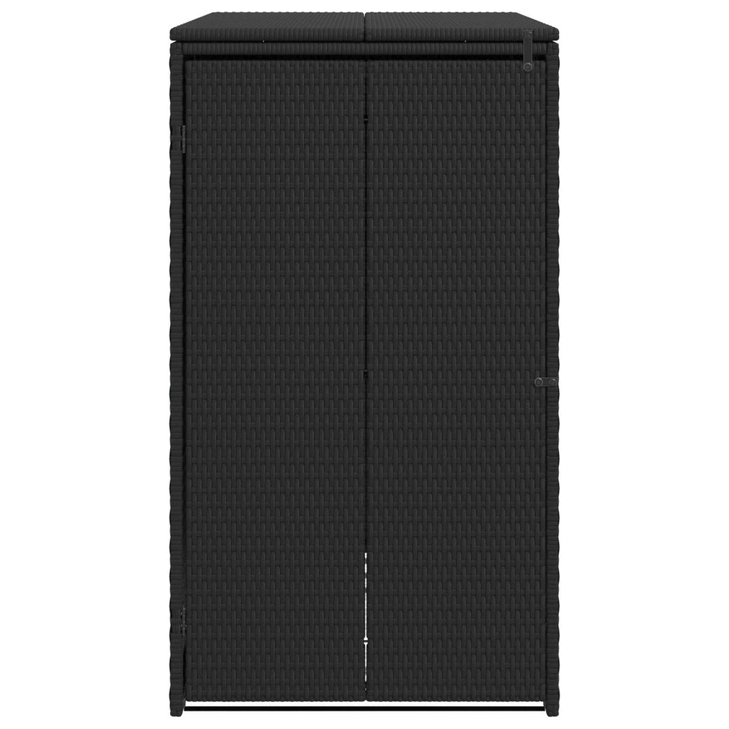 Mülltonnenbox Schwarz 65 x 80 x 115 cm Polyethylen