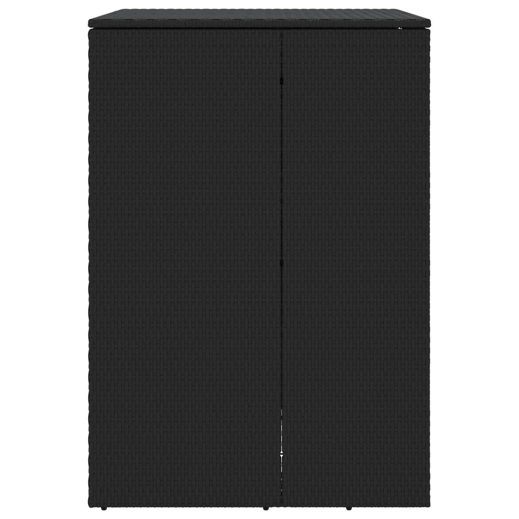 Mülltonnenbox Schwarz 65 x 80 x 115 cm Polyethylen