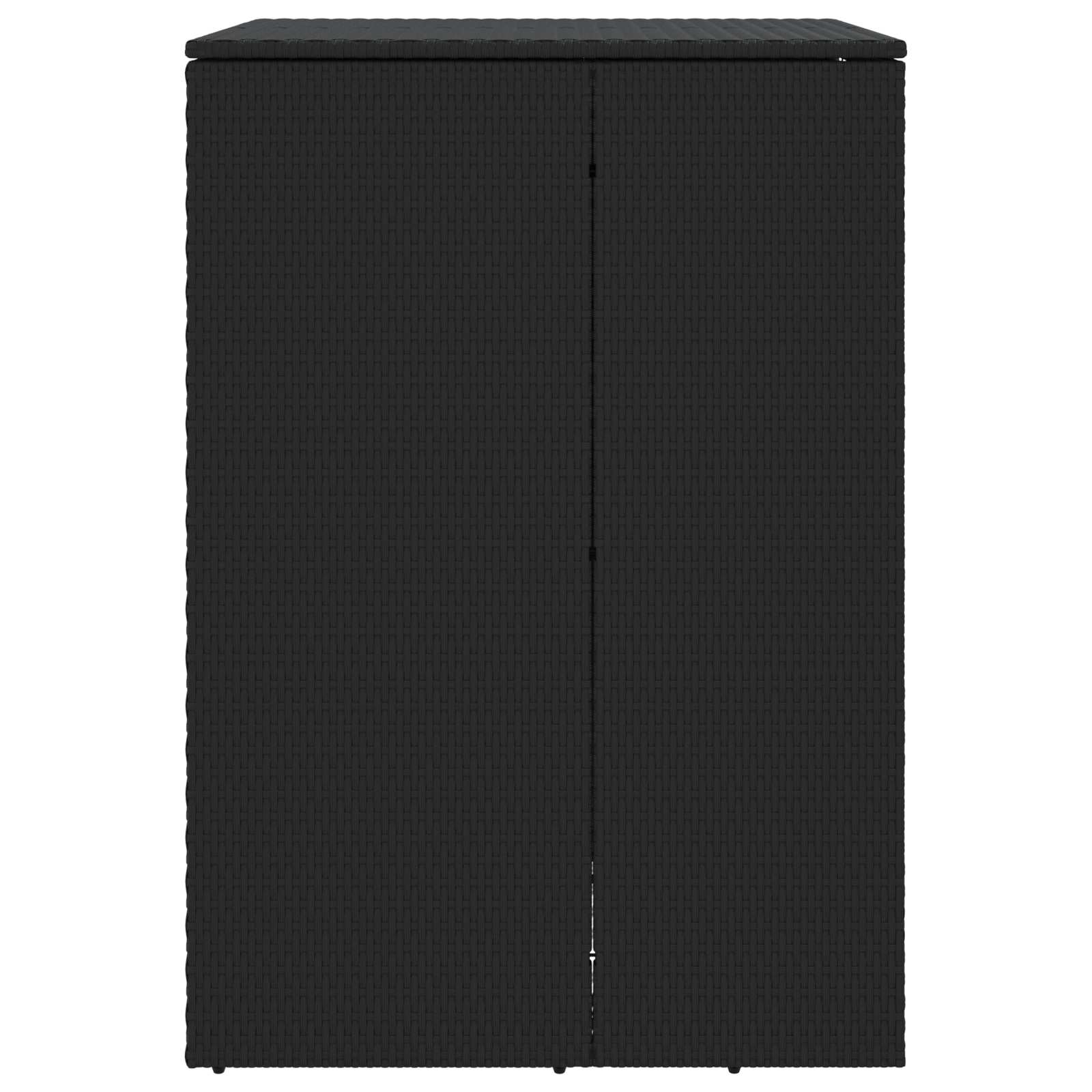Mülltonnenbox Schwarz 65 x 80 x 115 cm Polyethylen