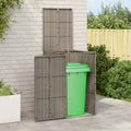 Mülltonnenbox Grau 65 x 80 x 115 cm Polyethylen