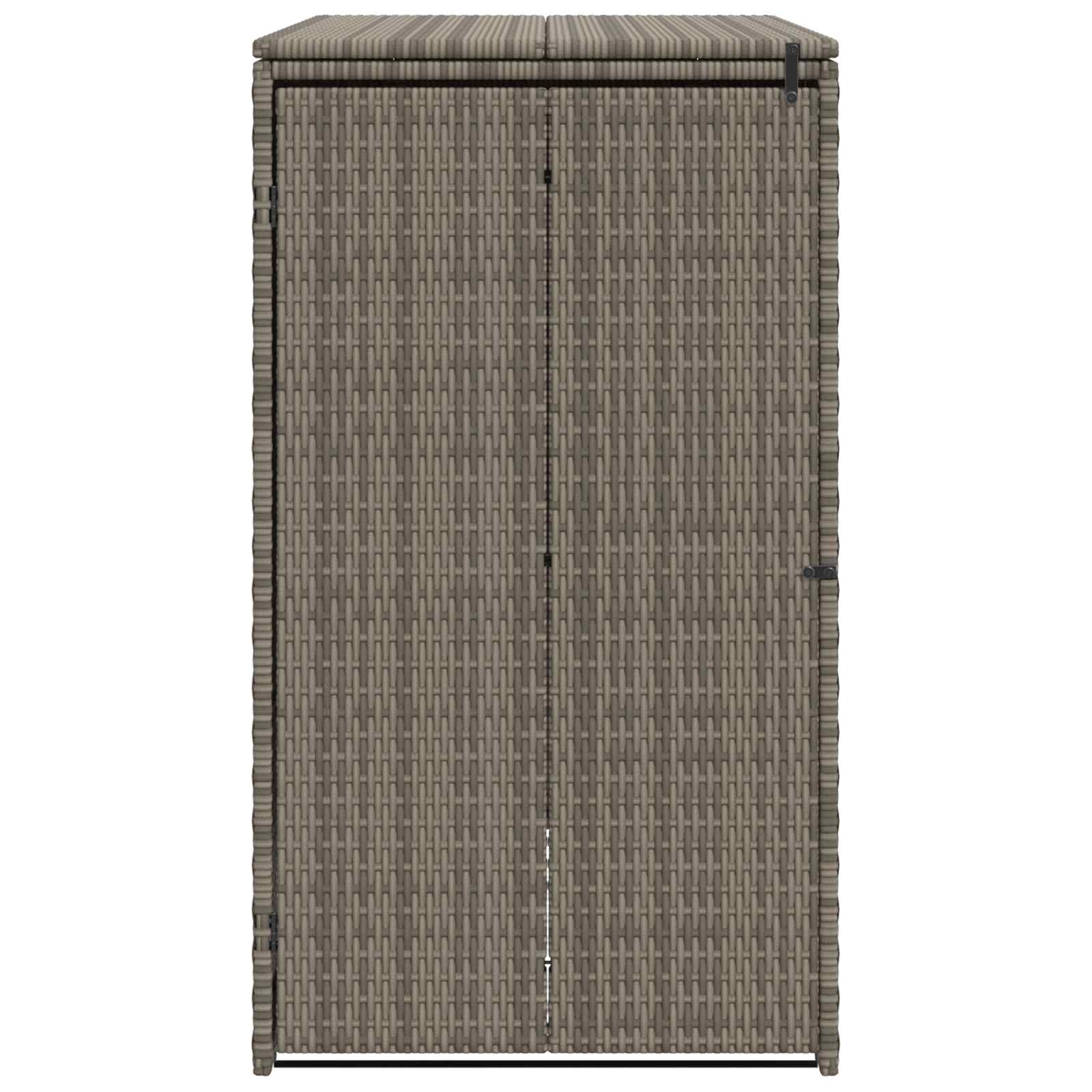 Mülltonnenbox Grau 65 x 80 x 115 cm Polyethylen