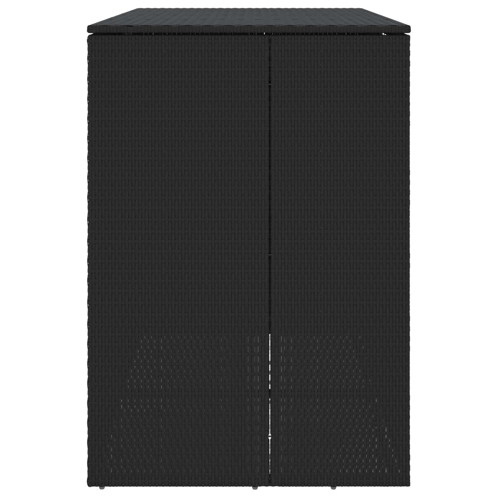Mülltonnenbox 2 pcs Schwarz 130 x 80 x 115 cm Polyethylen