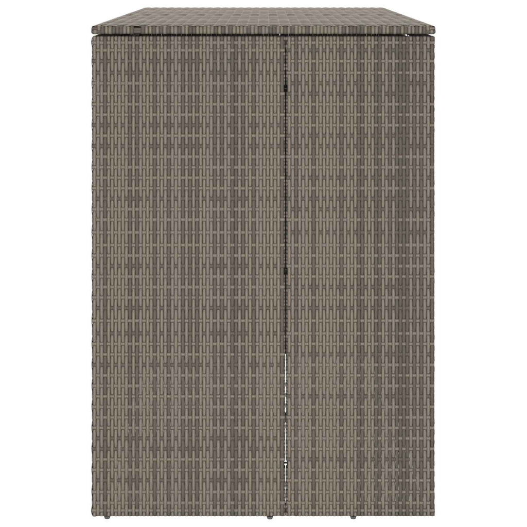 Mülltonnenbox 2 pcs Grau 130 x 80 x 115 cm Polyethylen