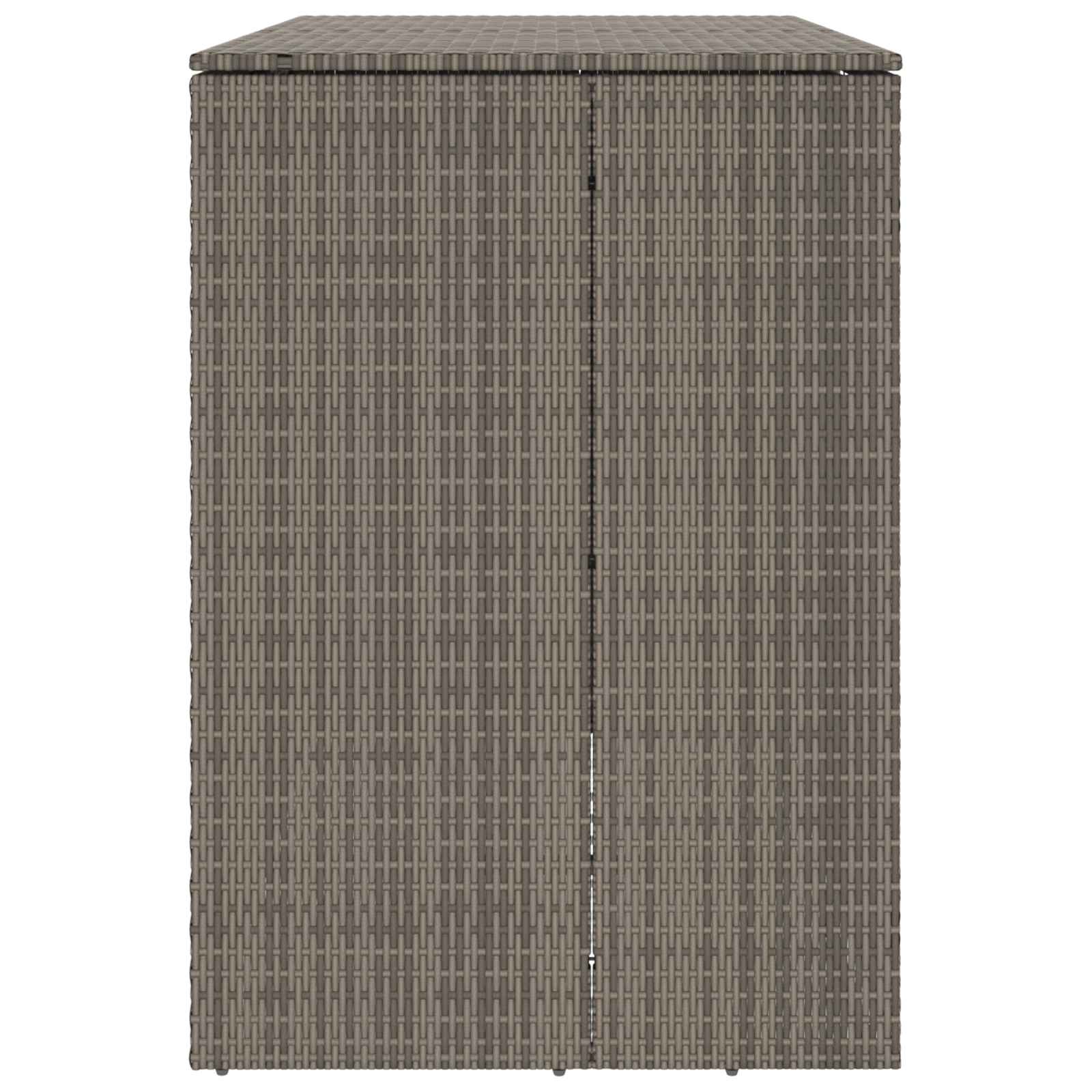 Mülltonnenbox 2 pcs Grau 130 x 80 x 115 cm Polyethylen