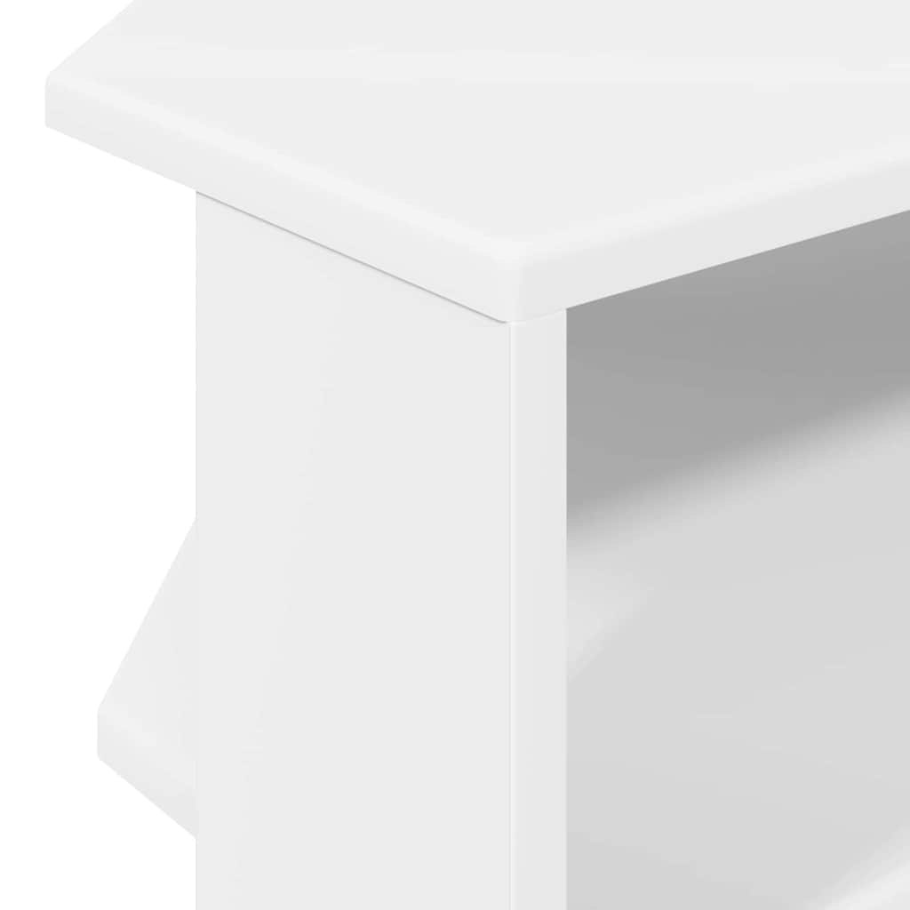 EckTVSchrank Weiß 102x40,5x45cm Holzwerkstoff