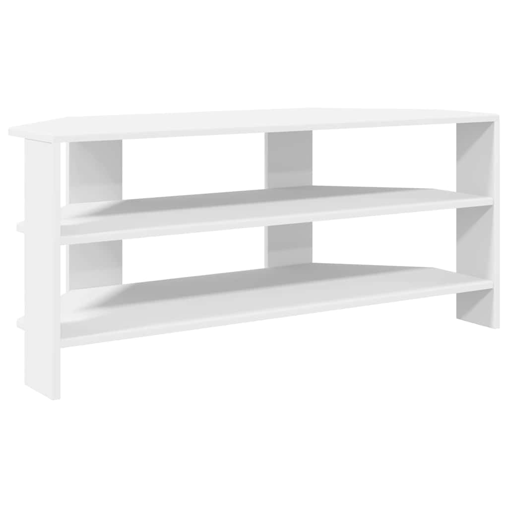 EckTVSchrank Weiß 102x40,5x45cm Holzwerkstoff