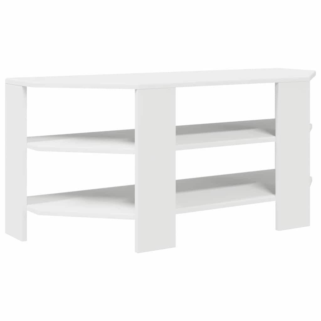 EckTVSchrank Weiß 102x40,5x45cm Holzwerkstoff