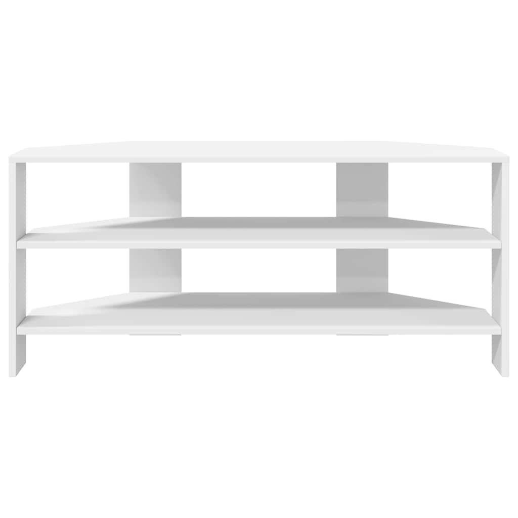 EckTVSchrank Weiß 102x40,5x45cm Holzwerkstoff