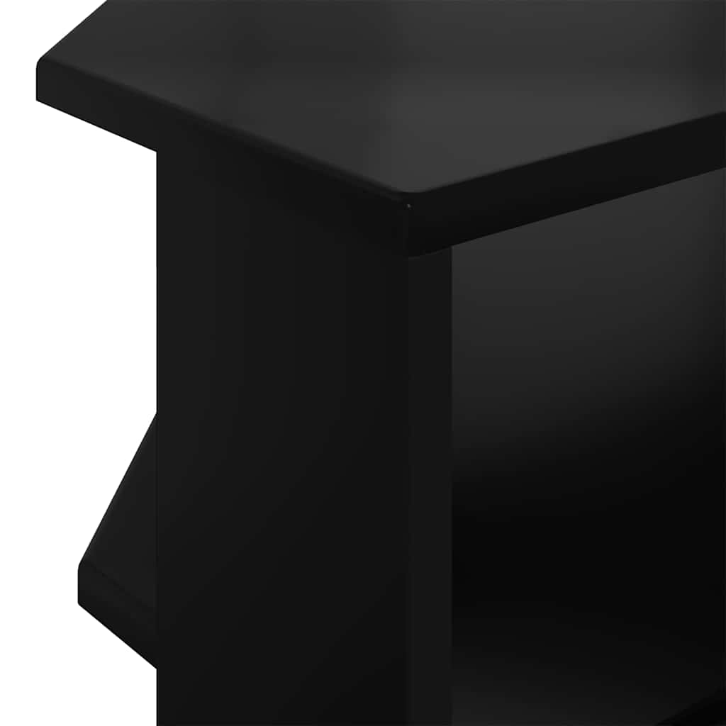 EckTVSchrank Schwarz 102x40,5x45cm Holzwerkstoff