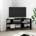 EckTVSchrank Schwarz 102x40,5x45cm Holzwerkstoff