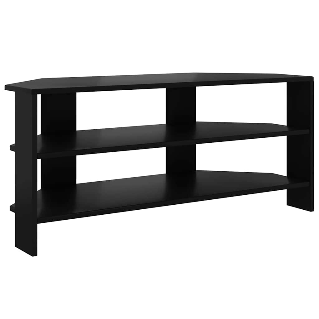EckTVSchrank Schwarz 102x40,5x45cm Holzwerkstoff