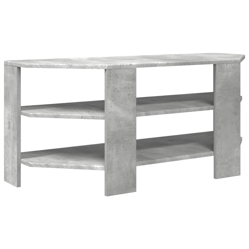 EckTVSchrank Beton Grau 102x40,5x45cm Holzwerkstoff