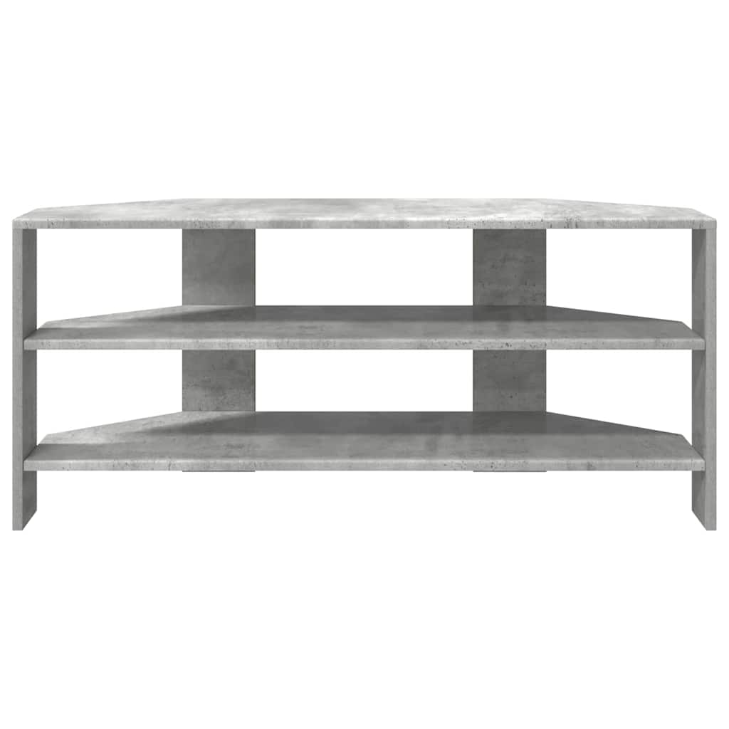 EckTVSchrank Beton Grau 102x40,5x45cm Holzwerkstoff