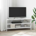 EckTVSchrank Hochglanz Weiß 102x40,5x45cm Holzwerkstoff