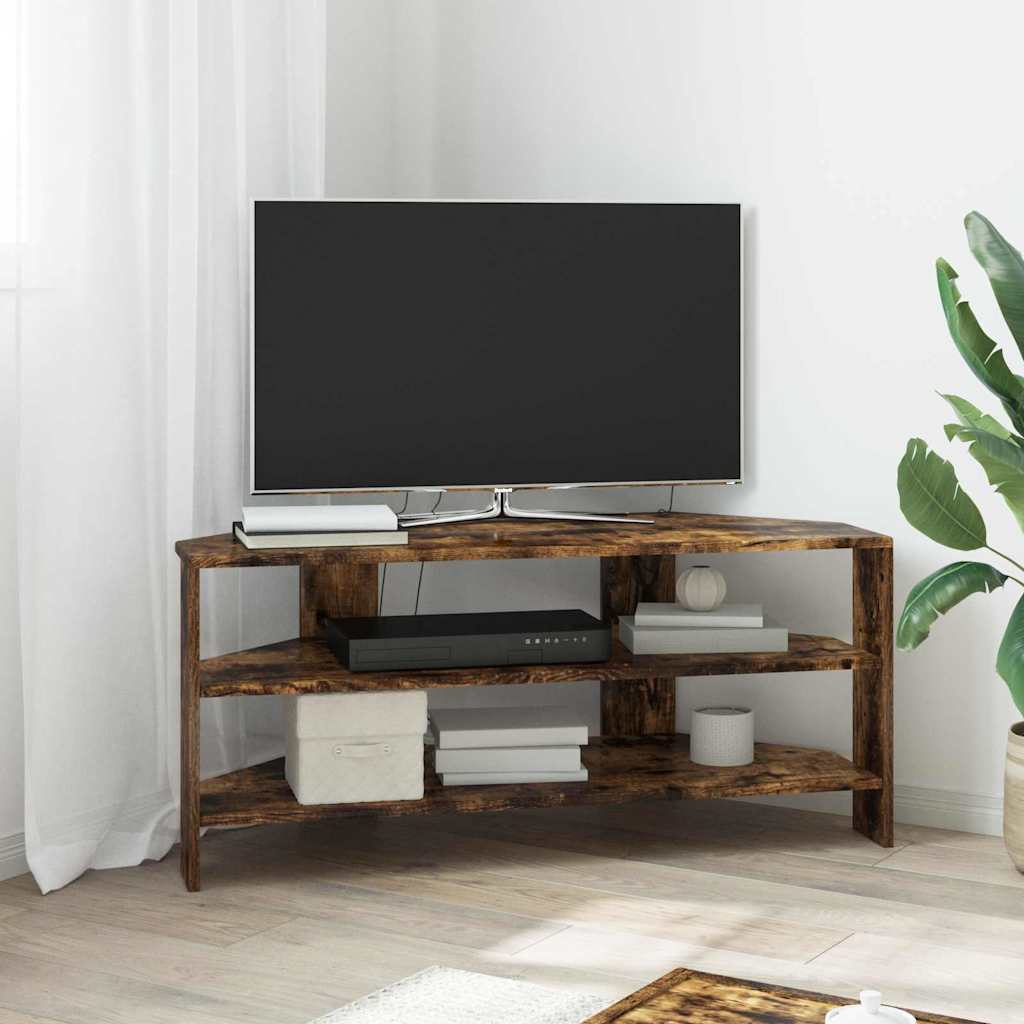 EckTVSchrank Geräucherte Eiche 102x40,5x45cm Holzwerkstoff