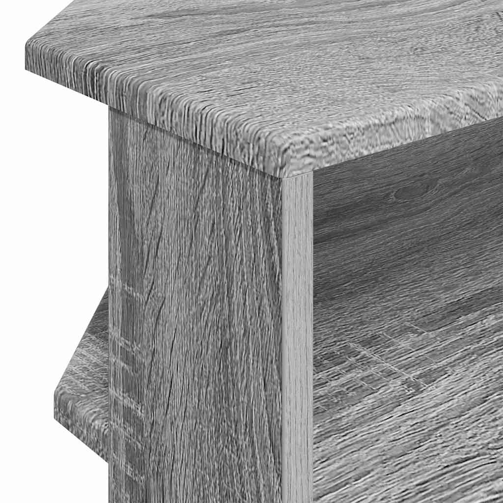 EckTVSchrank Graues Sonoma 102x40,5x45cm Holzwerkstoff