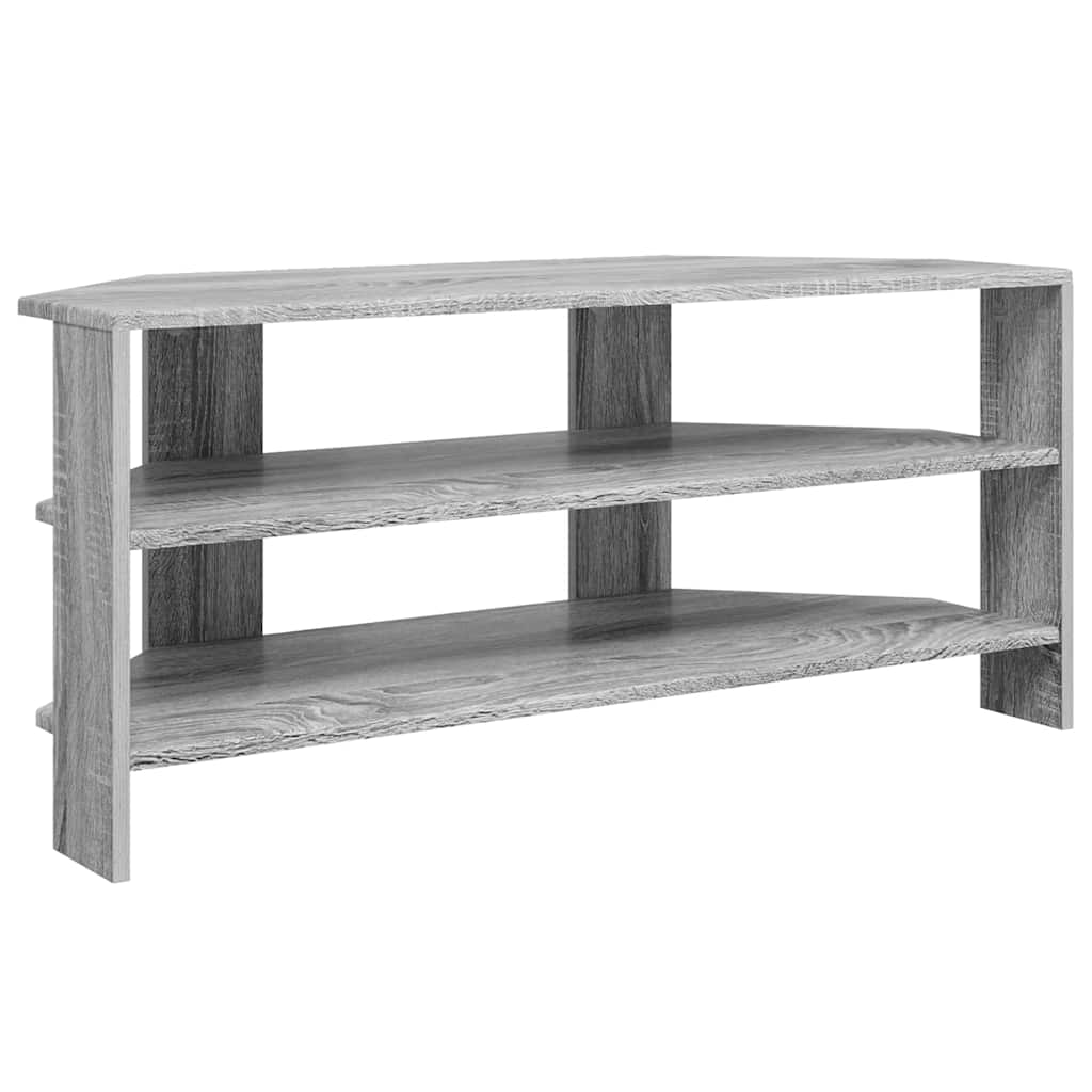 EckTVSchrank Graues Sonoma 102x40,5x45cm Holzwerkstoff
