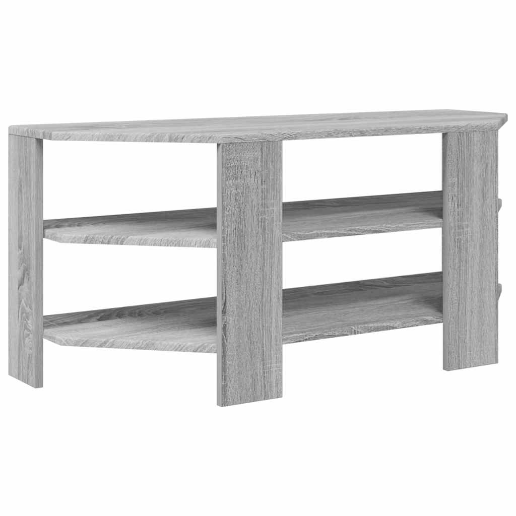 EckTVSchrank Graues Sonoma 102x40,5x45cm Holzwerkstoff