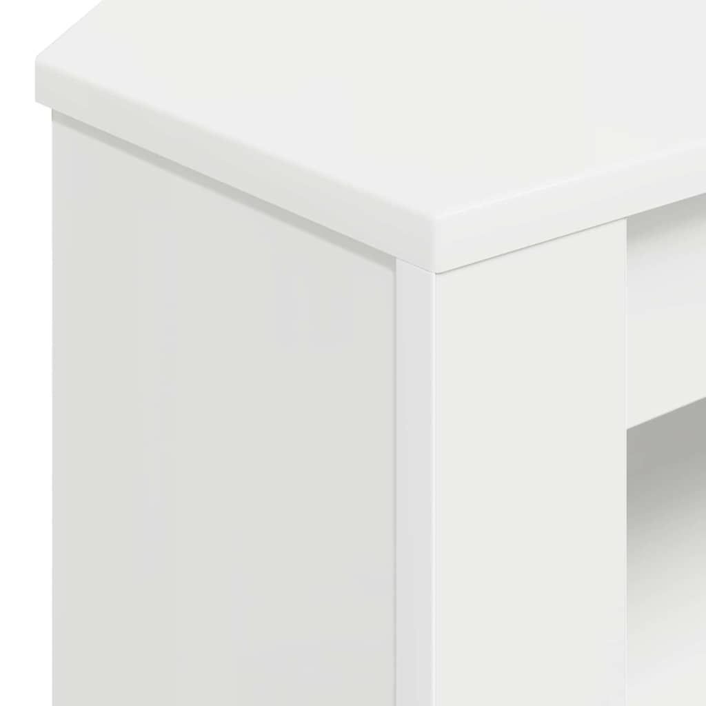 EckTVSchrank Weiß 102 x 40,5 x 45 cm Holzwerkstoff